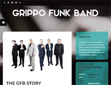 Tablet Screenshot of grippofunkband.com